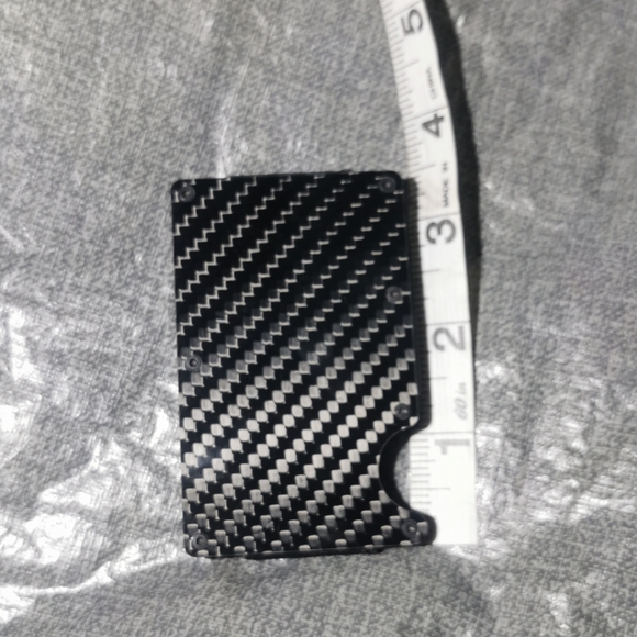 Minimalist Wallet ARW Money Clip Wallet, RFID Blocking NEW NWT Carbon fiber - Picture 3 of 6